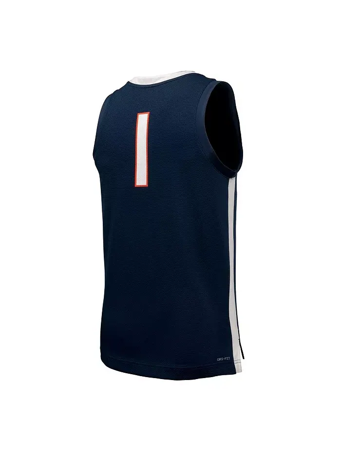 Мужская баскетбольная реплика джерси Virginia Cavaliers в синем цвете Nike — изображение 2 из 3