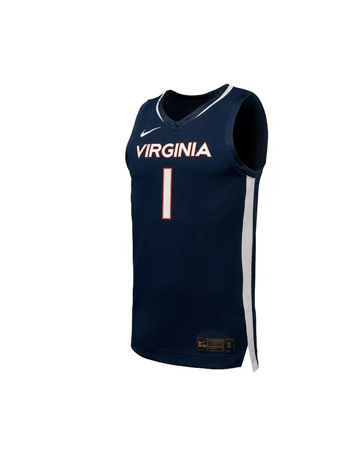 Мужская баскетбольная реплика джерси Virginia Cavaliers в синем цвете Nike — изображение 3 из 3