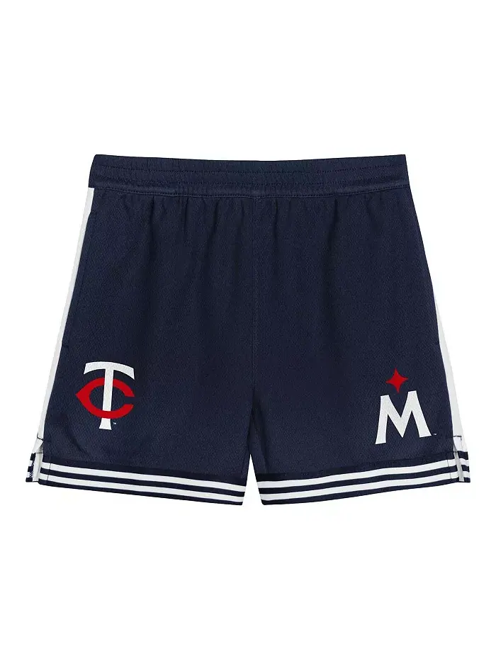 Детский комплект из футболки и шорт Minnesota Twins Pinch Hitter Infielder в красно-синем цвете — изображение 4 из 5