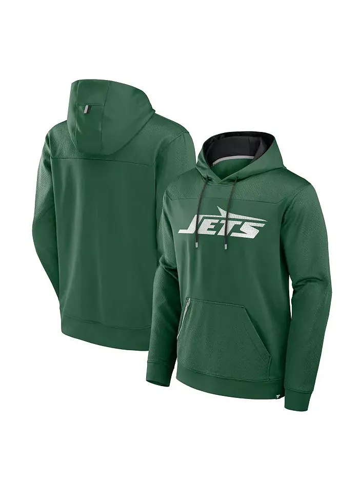 Мужская зеленая толстовка с капюшоном New York Jets Defender Fanatics — изображение 1 из 3