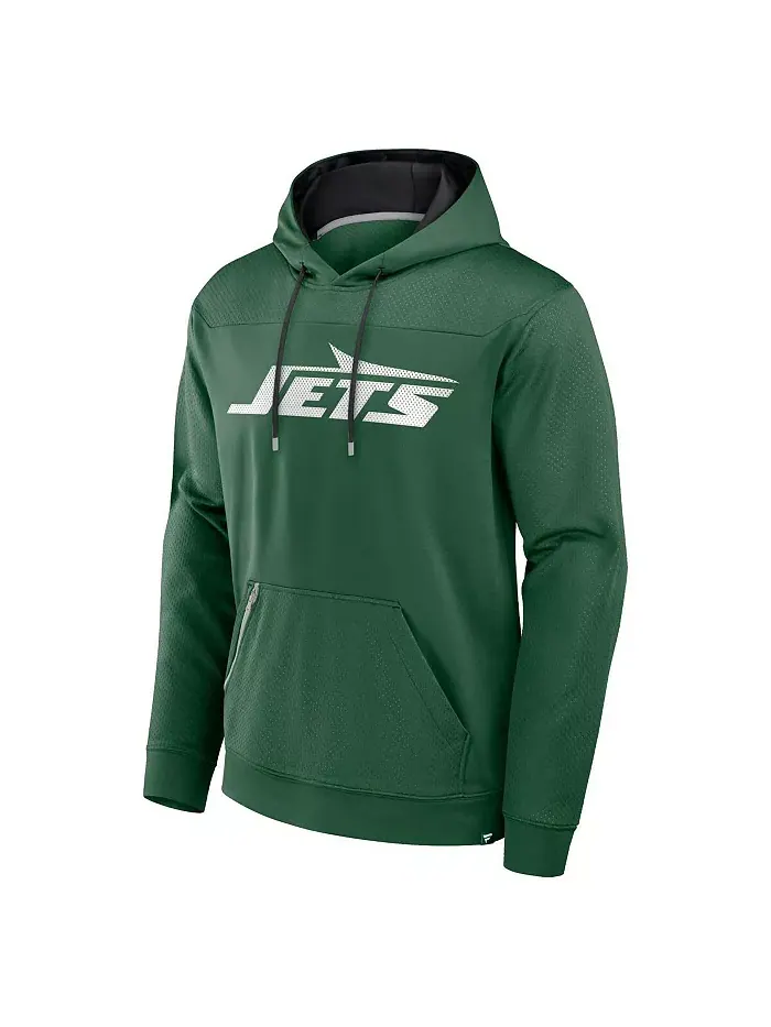 Мужская зеленая толстовка с капюшоном New York Jets Defender Fanatics — изображение 3 из 3