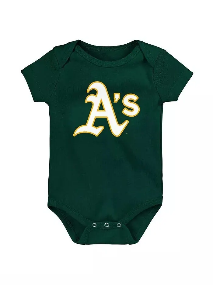 Боди с логотипом начальной школы легкой атлетики Oakland Athletics для новорожденных и младенцев — изображение 1 из 1