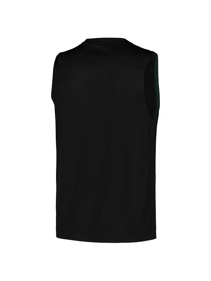 Мужская черная майка Milwaukee Bucks Birdseye Muscle Fanatics — изображение 3 из 3