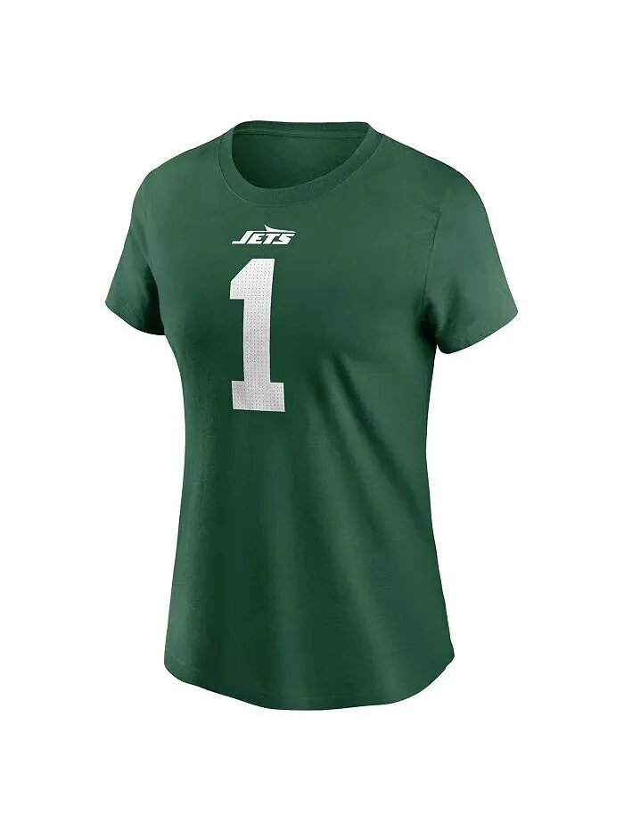 Женская футболка Ahmad Sauce Gardner Legacy Green New York Jets с именем и номером Nike — изображение 3 из 3