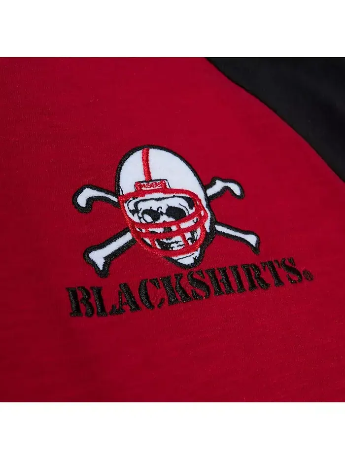 Мужская футболка с длинным рукавом реглан Nebraska Huskers Legendary Slub цвета алый Mitchell & Ness — изображение 2 из 4