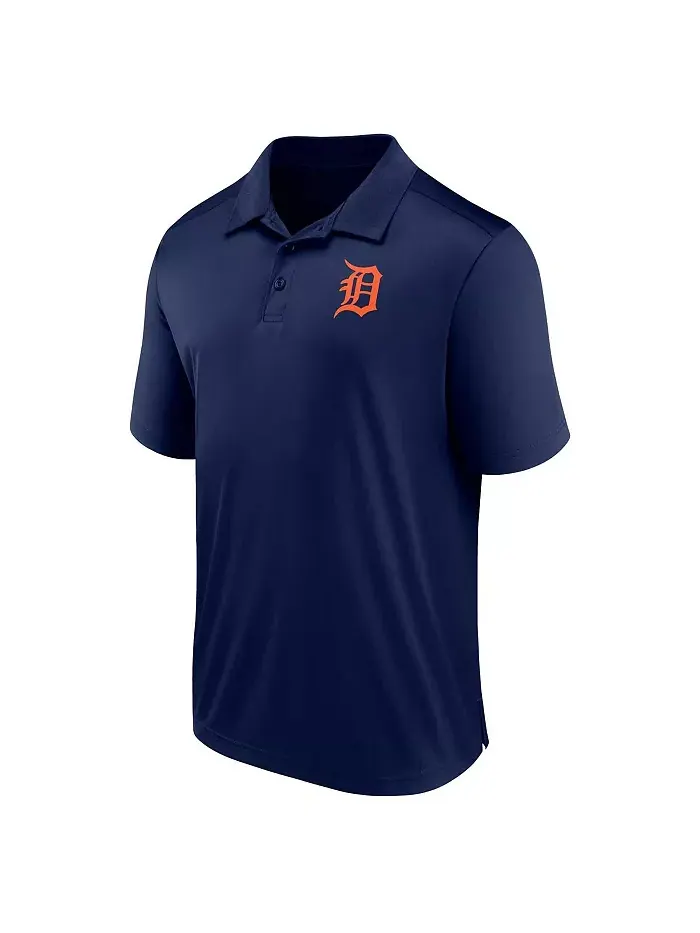 Мужская поло с логотипом Detroit Tigers в синем цвете Fanatics — изображение 2 из 3