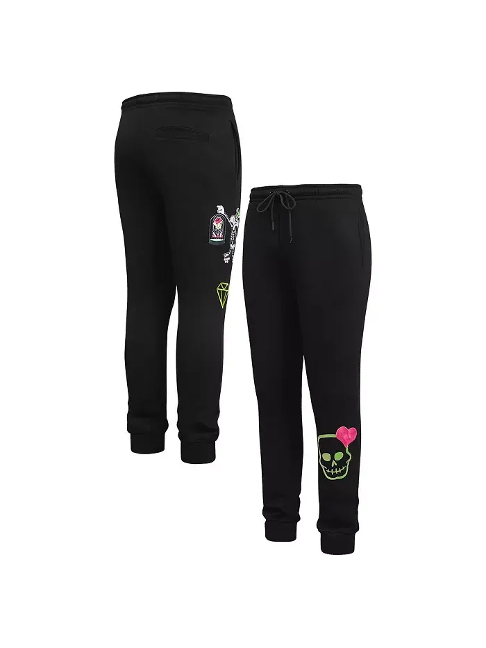 Мужские спортивные брюки Freeze Max черные с принтом Looney Tunes Sylvester '47 Brand — изображение 1 из 4