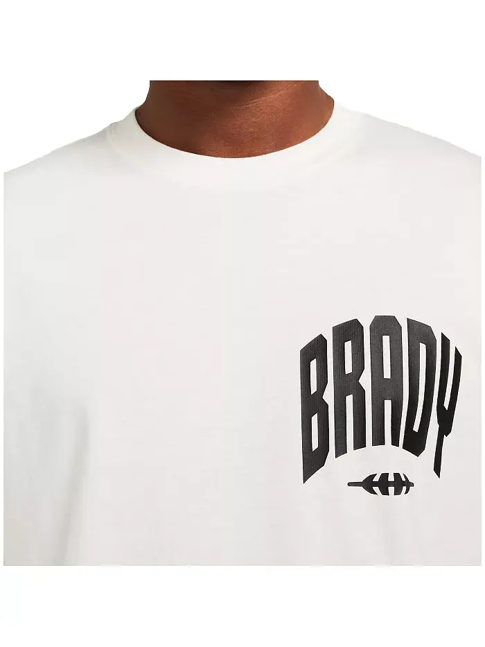 Мужская белая бейсбольная футболка с длинным рукавом Varsity BRADY — изображение 4 из 4