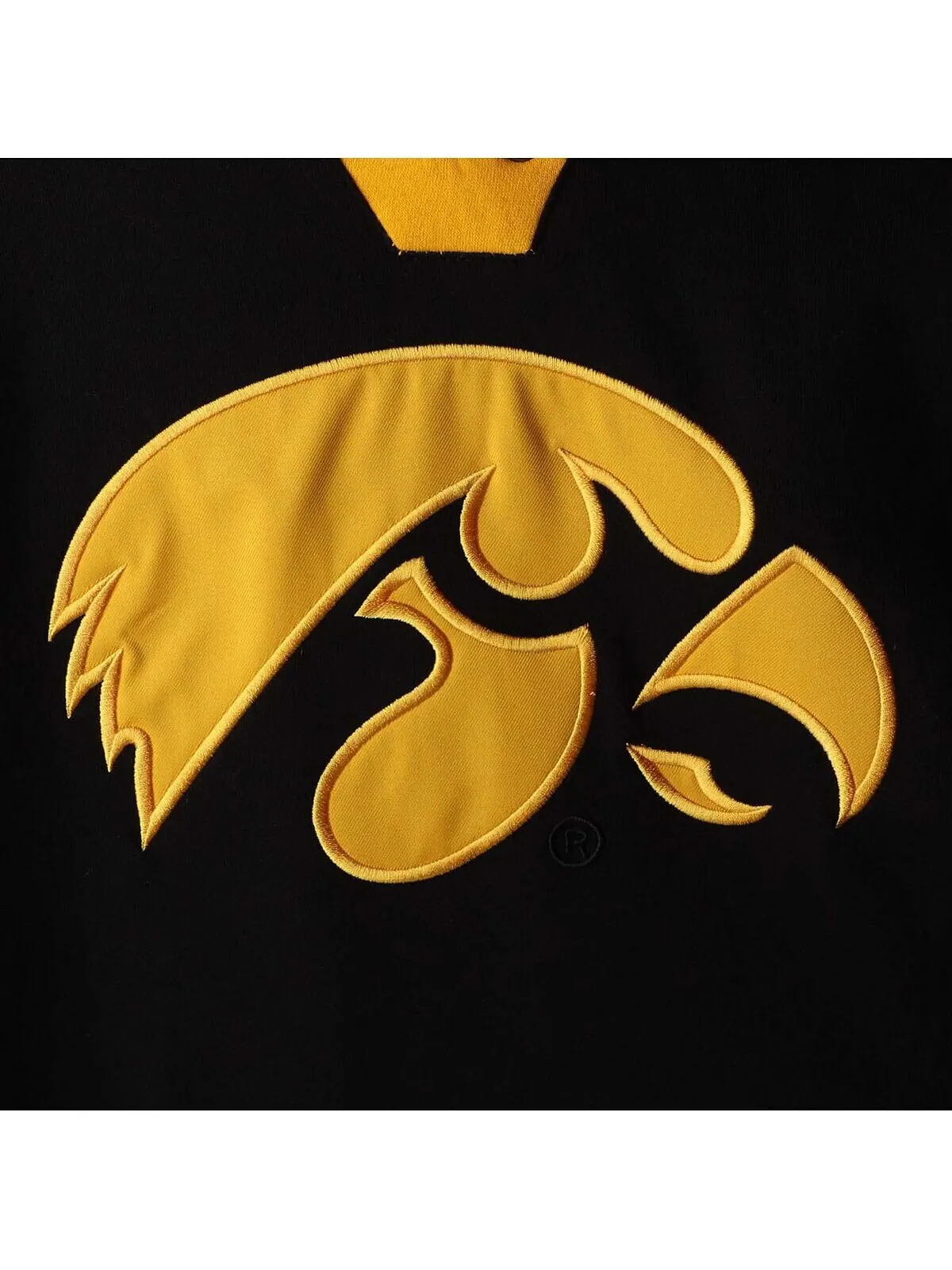 Мужская черная толстовка с капюшоном iowa hawkeyes 2.0 на шнуровке Colosseum — изображение 4 из 4, черный