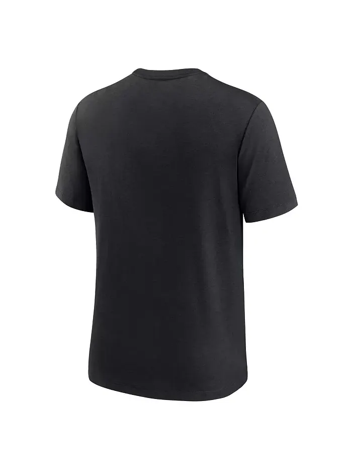 Мужская черная футболка New Orleans Saints Rewind Logo Tri-Blend Nike — изображение 2 из 3