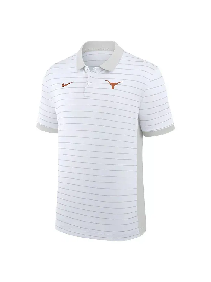 Мужская белая поло с полоской победы Texas Longhorns 2025 Early Season Coaches Sideline в — изображение 2 из 3