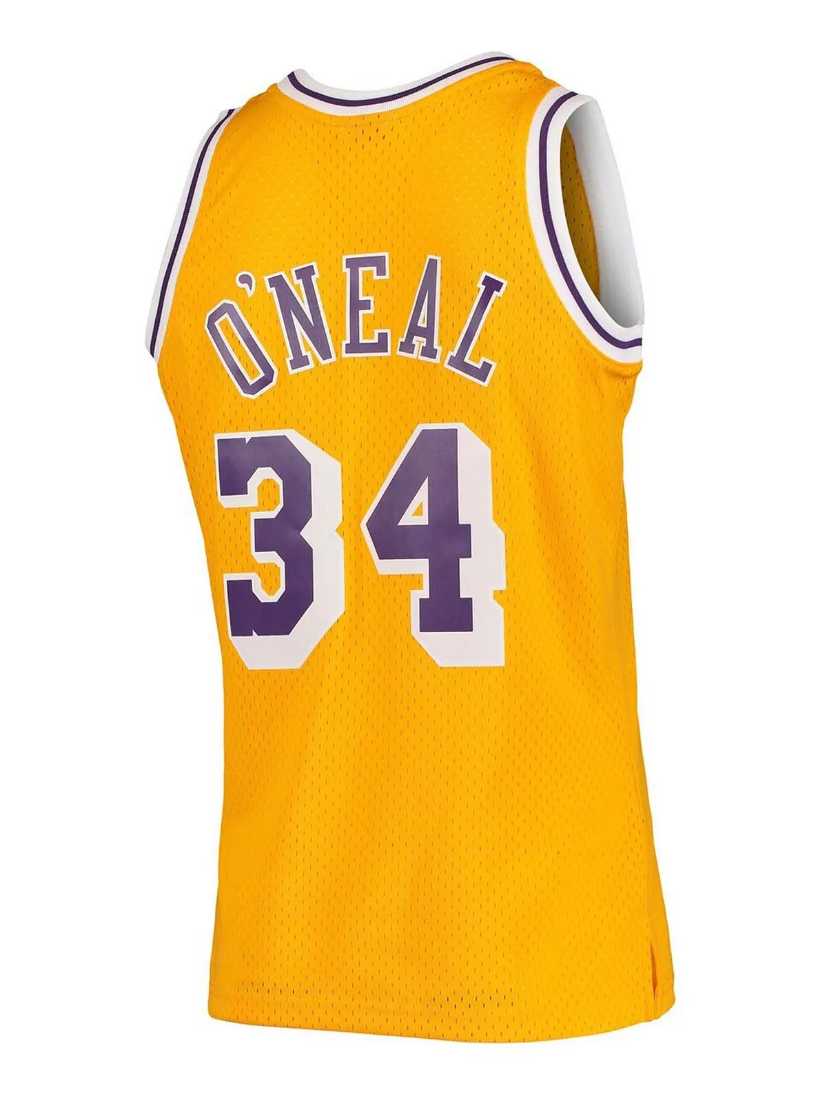 Мужская футболка shaquille o'neal gold tone los angeles lakers hardwood classics 1996-97 swingman — изображение 3 из 3