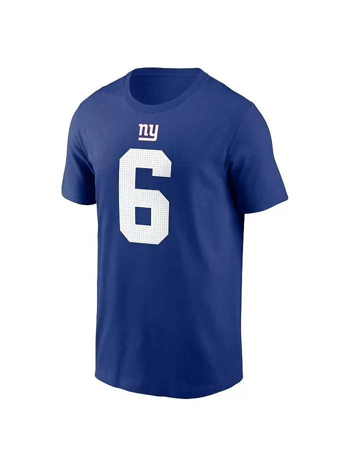 Мужская футболка Jaxson Dart Royal New York Giants с именем и номером Nike — изображение 2 из 3