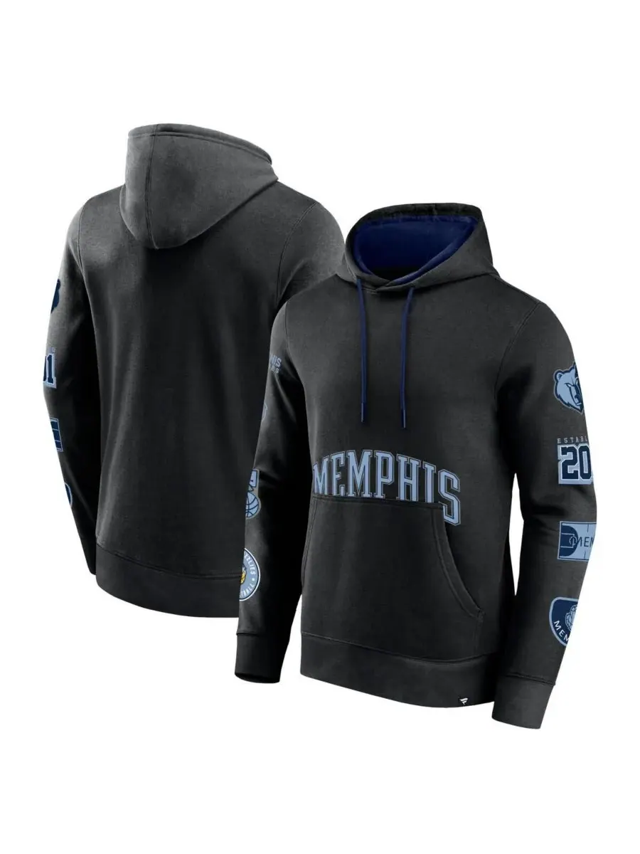 Fanatics Мужская черная толстовка с капюшоном "Домашняя арена команды "Мемфис Гриззлис"" — изображение 1 из 3, черный