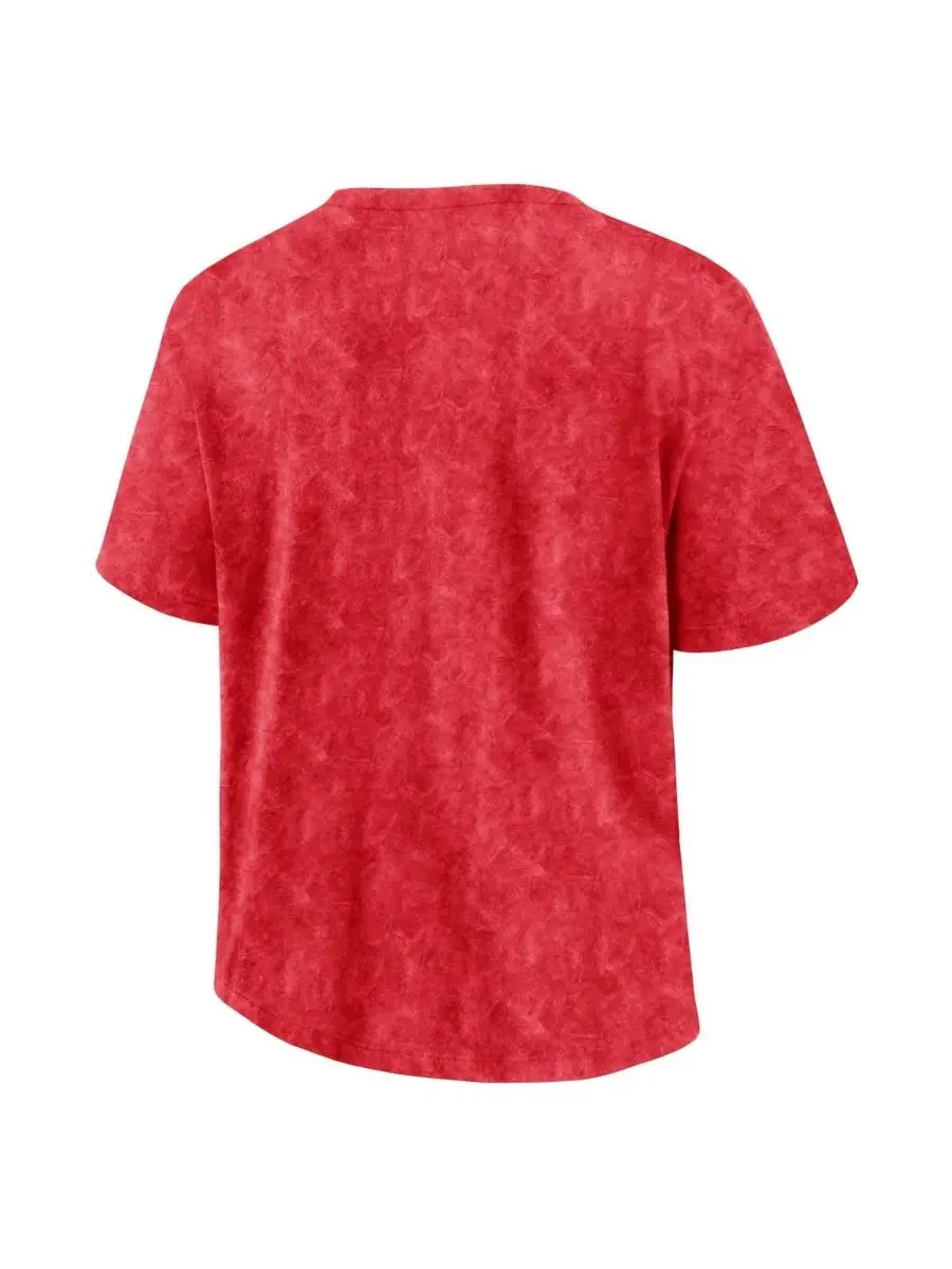 Fanatics Женская красная футболка Washington Capitals с эффектом выцветшей ткани — изображение 3 из 3, красный