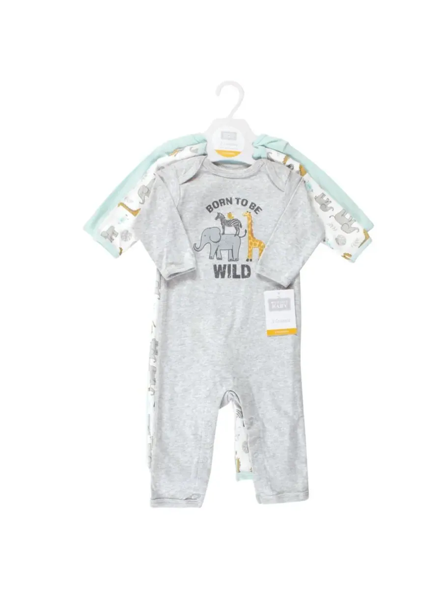 Тройной комплект цельнокроеных костюмов Hudson Baby, Little Monkey — изображение 3 из 5