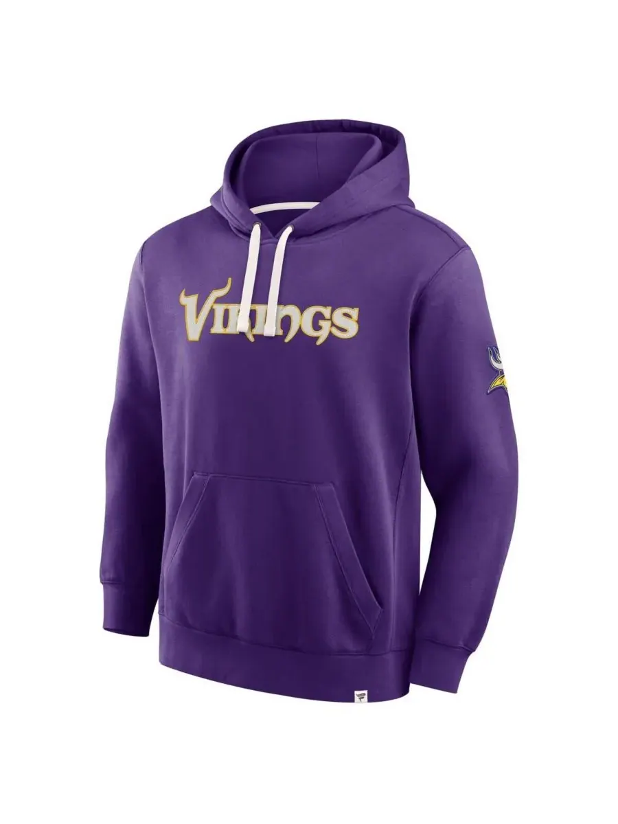 Fanatics Мужская фиолетовая толстовка с капюшоном Minnesota Vikings New Horizons Heritage — изображение 2 из 3, фиолетовый