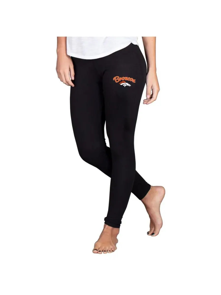 Concepts Sport Женские черные легкие леггинсы Denver Broncos Fraction Lounge — изображение 1 из 1, черный