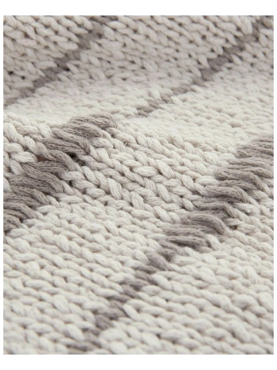 Женский бретонский свитер с ажурной вязкой Celtic & Co, Oatmeal taupe — изображение 6 из 7
