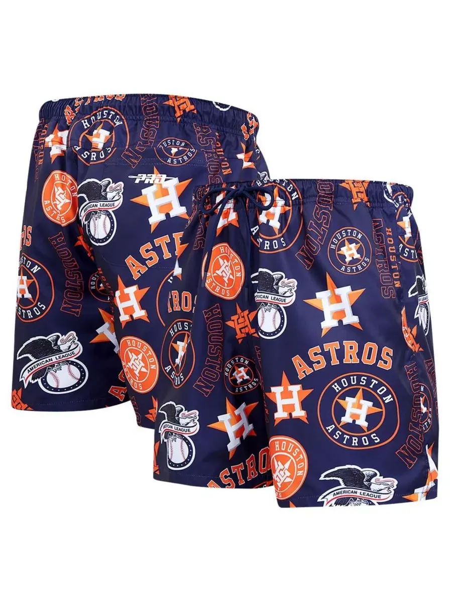 Pro Standard Мужские темно-синие тканые шорты с логотипом Houston Astros Toss — изображение 1 из 3, темно-синий