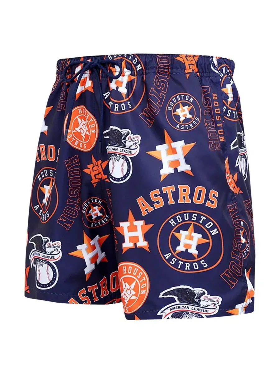 Pro Standard Мужские темно-синие тканые шорты с логотипом Houston Astros Toss — изображение 3 из 3, темно-синий