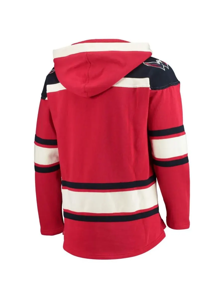 '47 Brand Мужская красная толстовка с капюшоном Washington Capitals Superior Lacer Pullover Hoodie — изображение 4 из 4