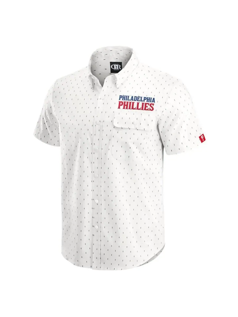 Fanatics Мужская рубашка на пуговицах кремового цвета с принтом Philadelphia Phillies из коллекции — изображение 3 из 3