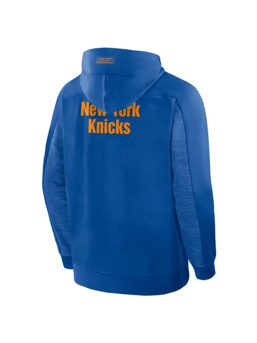 Fanatics Мужская синяя толстовка на молнии New York Knicks Back Door Cut Play Defender — изображение 2 из 2, синий