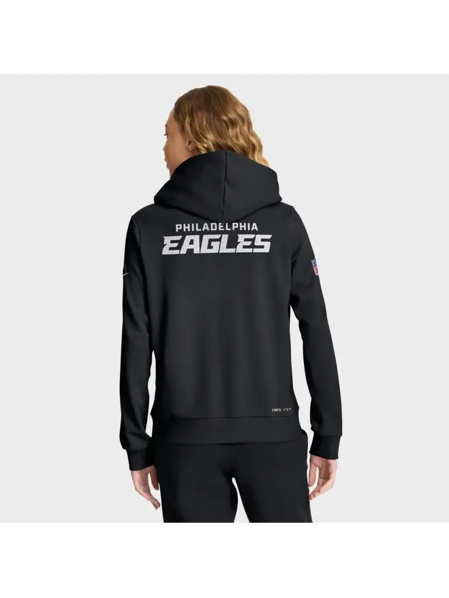 Nike Женская черная толстовка Philadelphia Eagles Sideline Standard Issue Initial Home Dri-FIT — изображение 2 из 4, черный