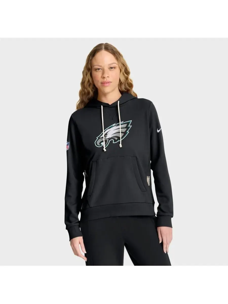Nike Женская черная толстовка Philadelphia Eagles Sideline Standard Issue Initial Home Dri-FIT — изображение 4 из 4, черный