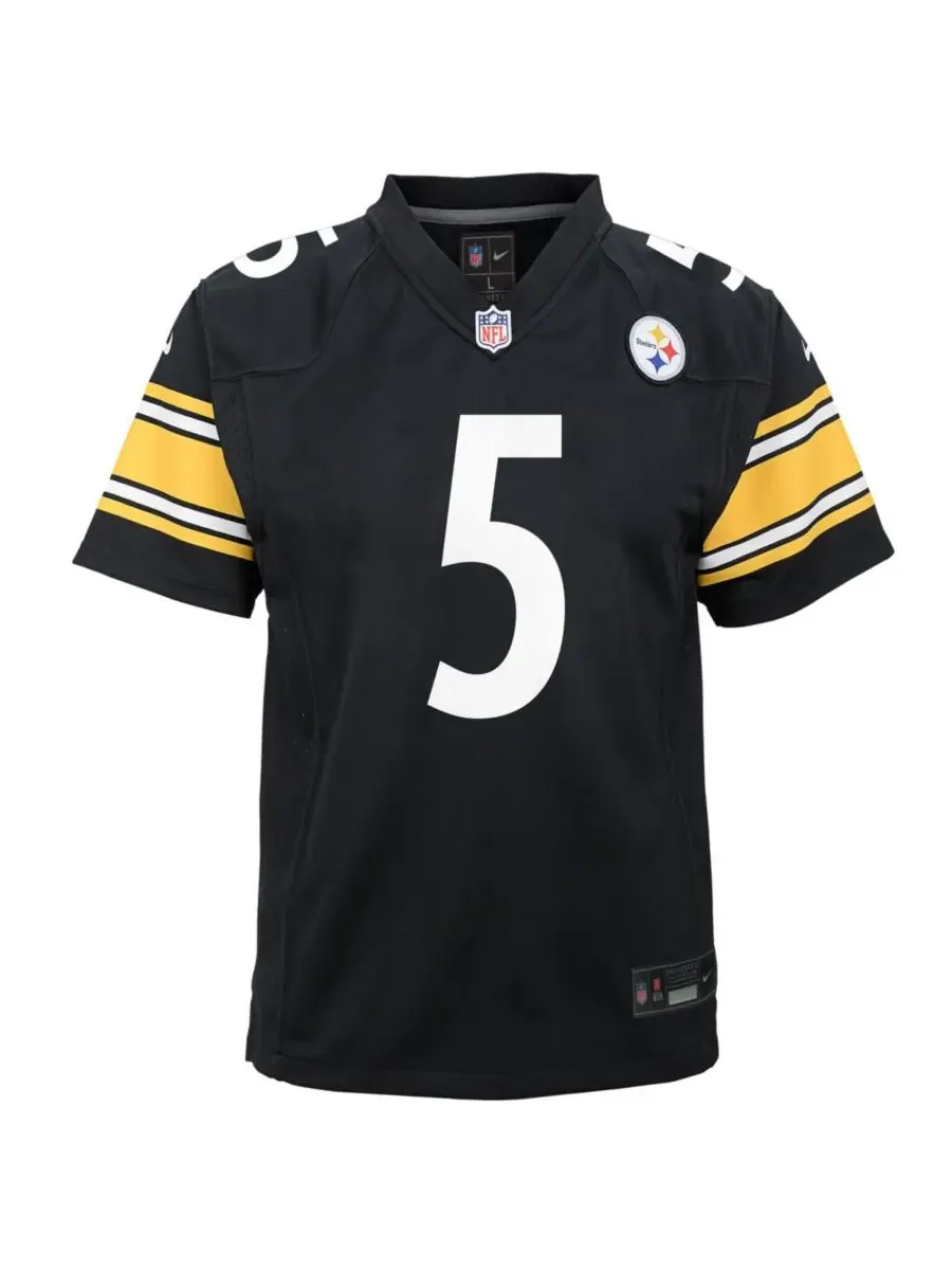 Nike Большая футболка для мальчиков и девочек Jalen Ramsey Black Pittsburgh Steelers Team Game — изображение 3 из 3, черный
