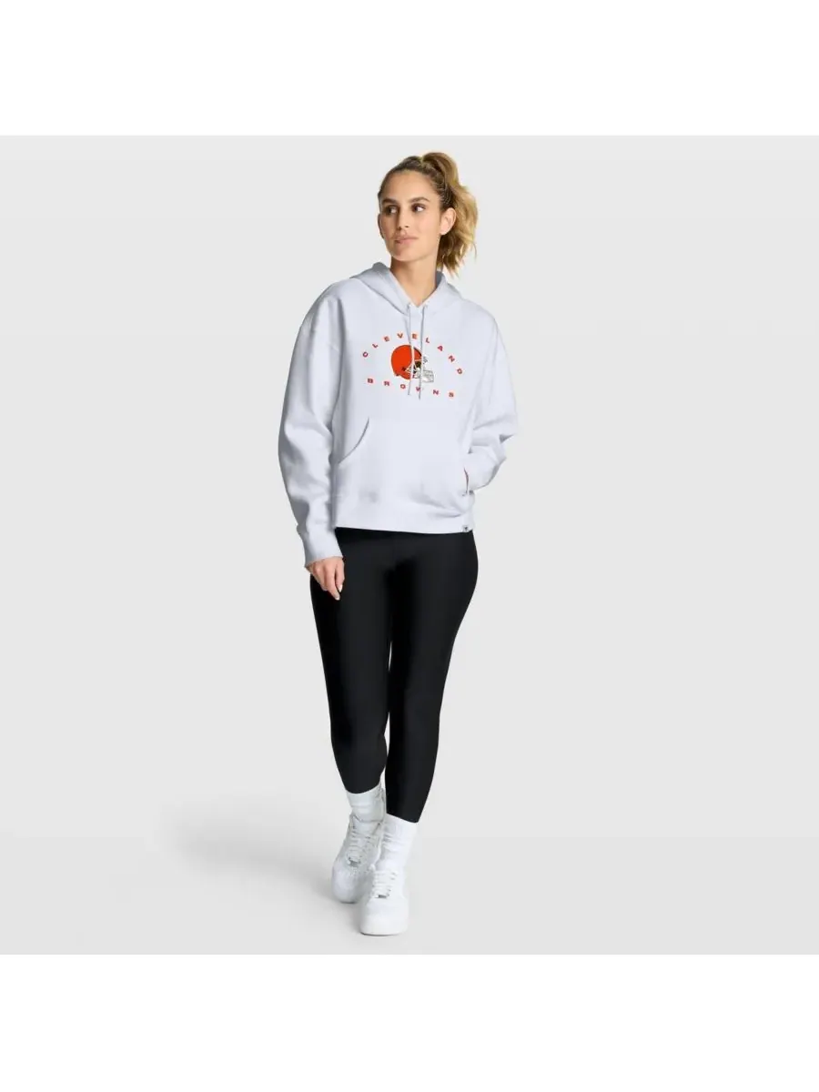 Fanatics Женская белая толстовка с капюшоном Cleveland Browns Eligible Receiver Legacy — изображение 2 из 3, белый