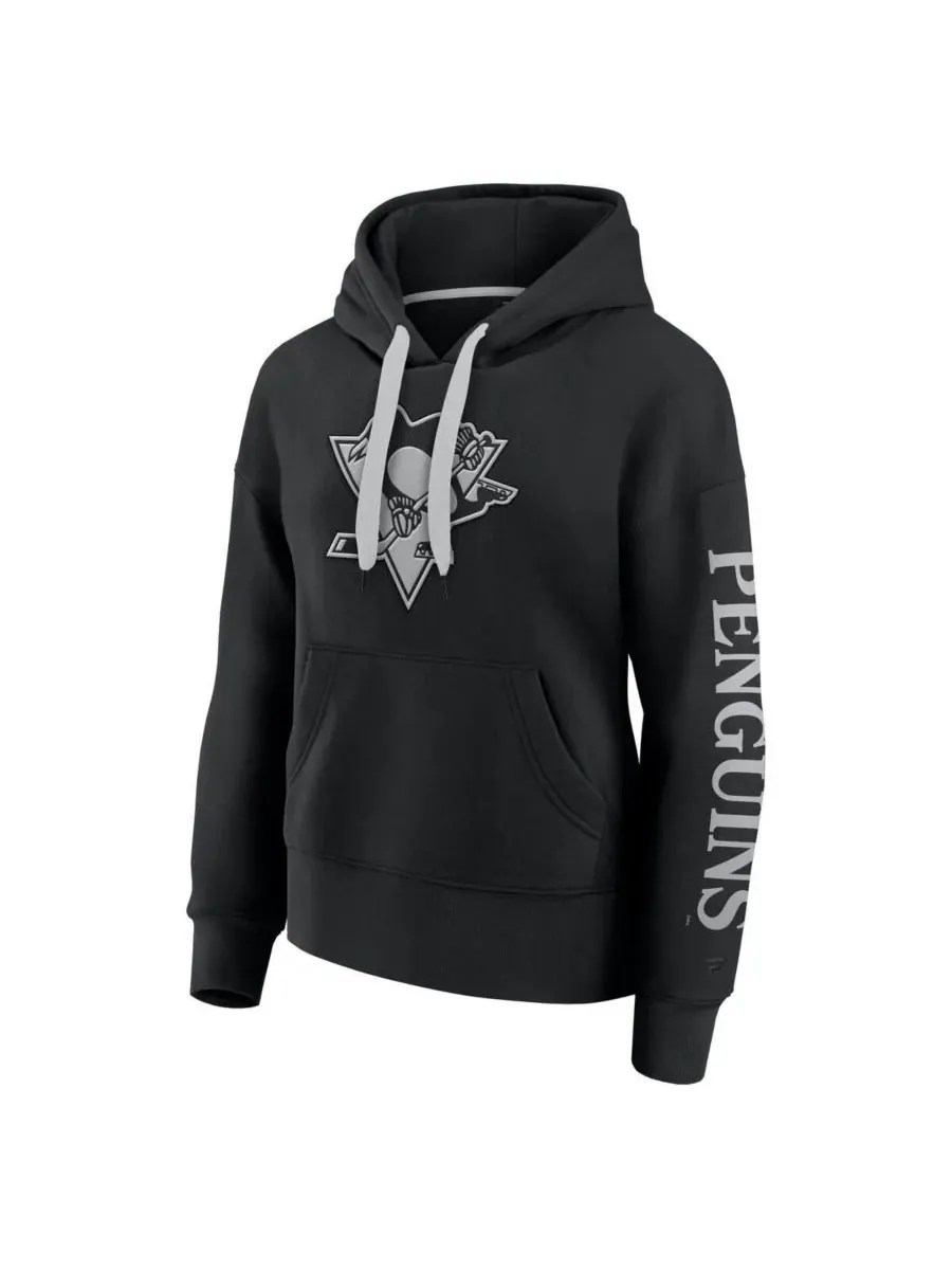 Fanatics Женская черная толстовка с капюшоном Elements Next с символикой команды Pittsburgh Penguins — изображение 3 из 3