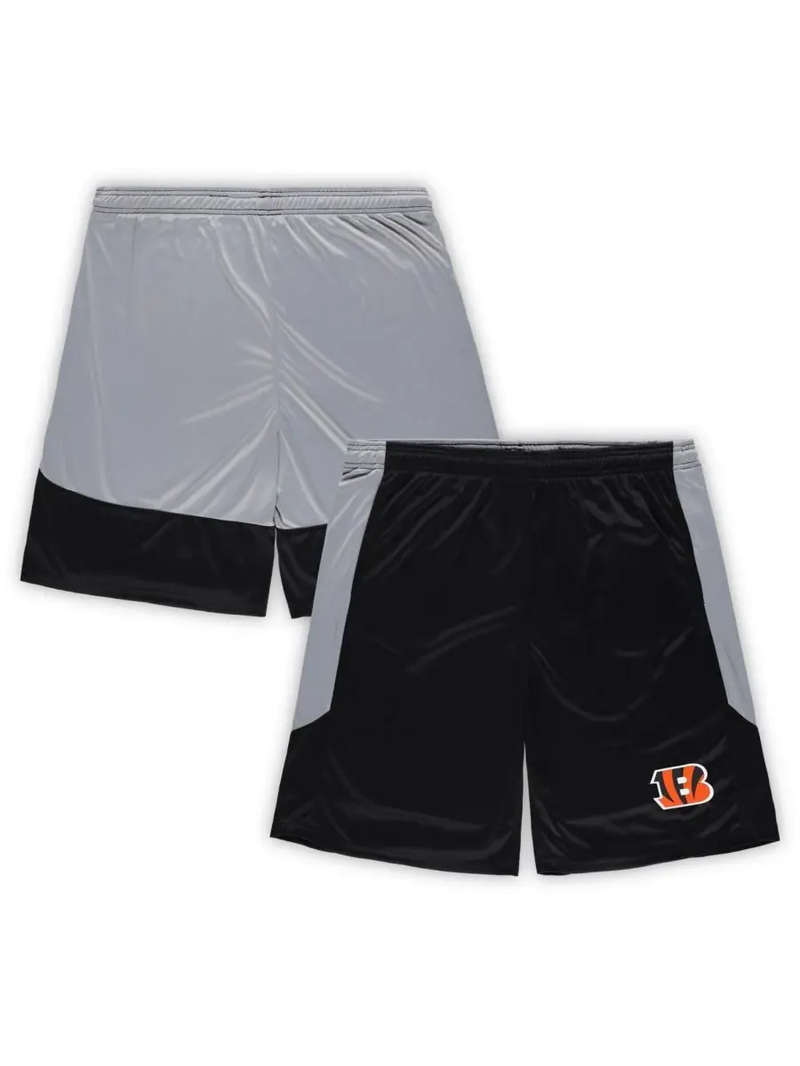 Fanatics Мужские черные шорты большого размера с логотипом команды Cincinnati Bengals — изображение 1 из 3