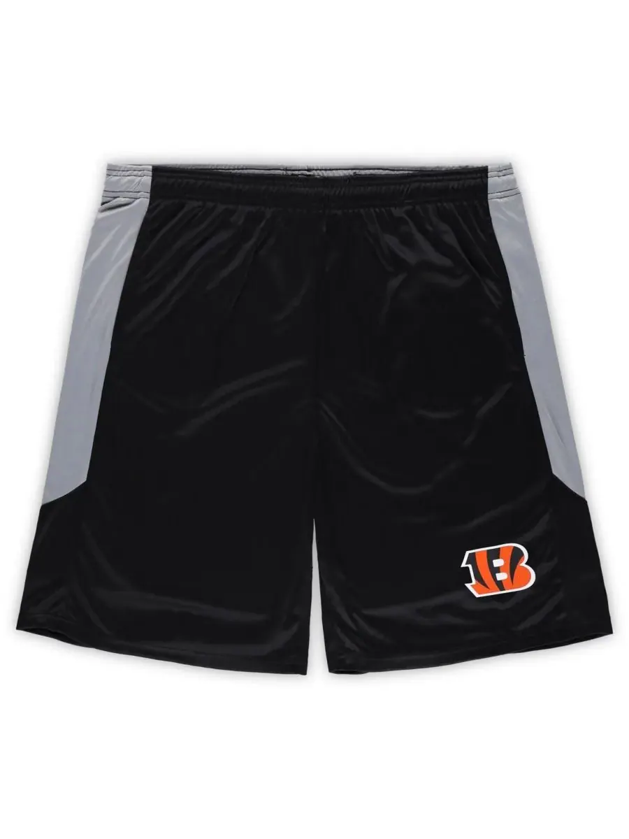 Fanatics Мужские черные шорты большого размера с логотипом команды Cincinnati Bengals — изображение 3 из 3