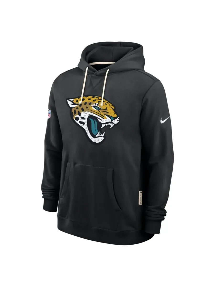 Nike Мужская черная толстовка Jacksonville Jaguars Sideline Standard Issue Initial Home Dri-FIT — изображение 5 из 5, черный