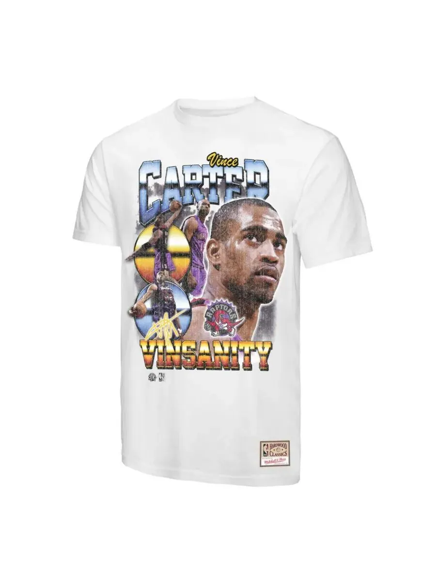 Mitchell & Ness Мужская белая футболка Винса Картера с изображением игрока команды Toronto Raptors — изображение 2 из 3