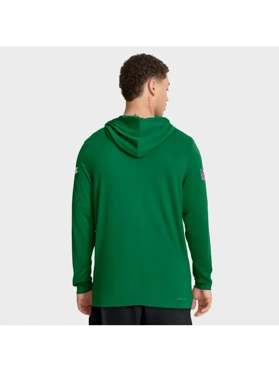Nike Мужская зеленая толстовка с длинными рукавами Philadelphia Eagles Alt Pack Pass Accuracy — изображение 2 из 3, зеленый