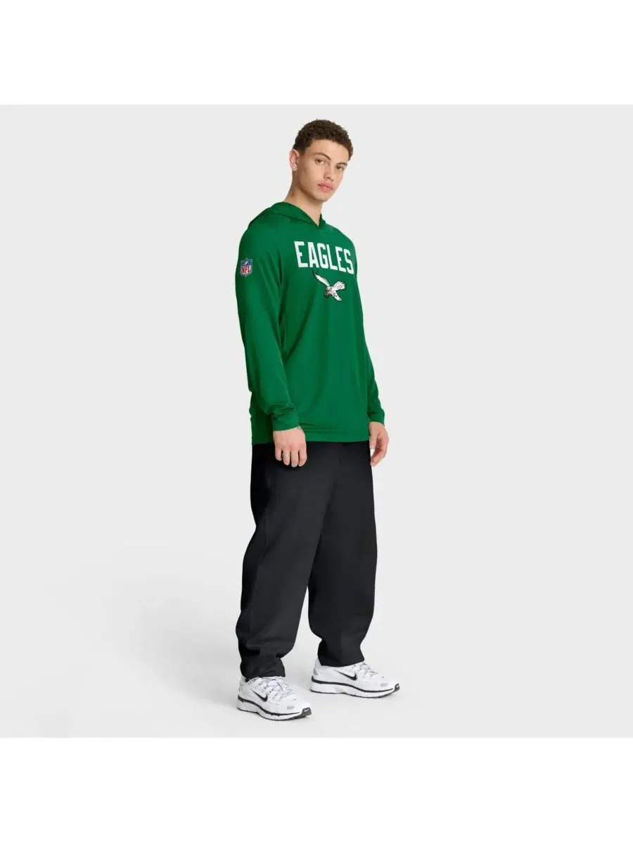 Nike Мужская зеленая толстовка с длинными рукавами Philadelphia Eagles Alt Pack Pass Accuracy — изображение 3 из 3, зеленый