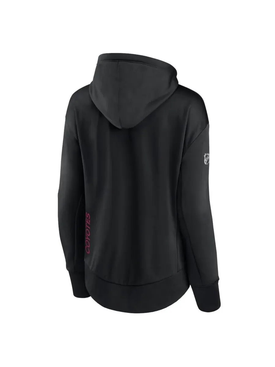 Fanatics Женская черная толстовка на молнии Arizona Coyotes Authentic Pro Rink — изображение 3 из 3, черный красный