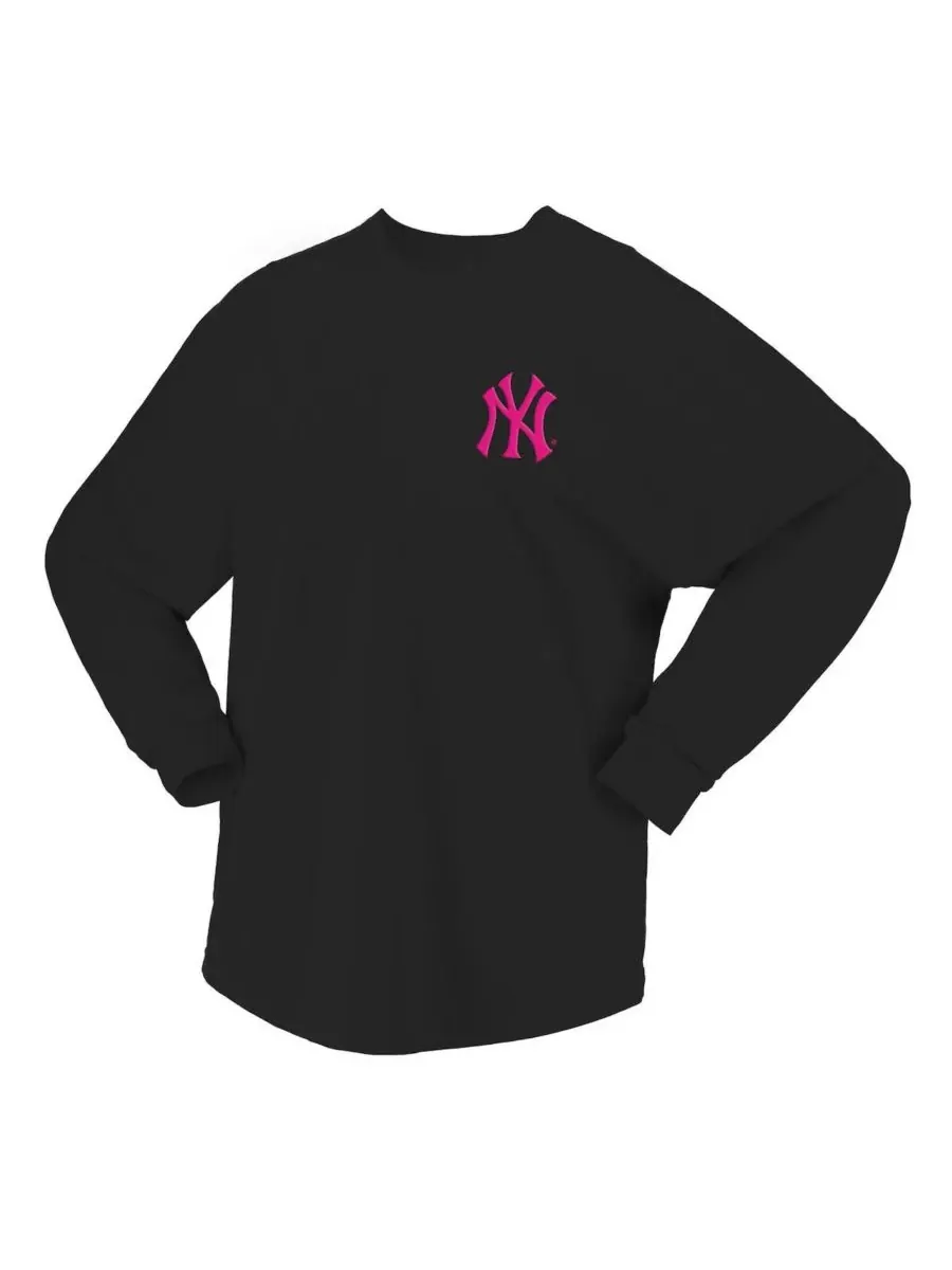 Fanatics Женская черная неоновая футболка с длинными рукавами New York Yankees — изображение 2 из 3, черный