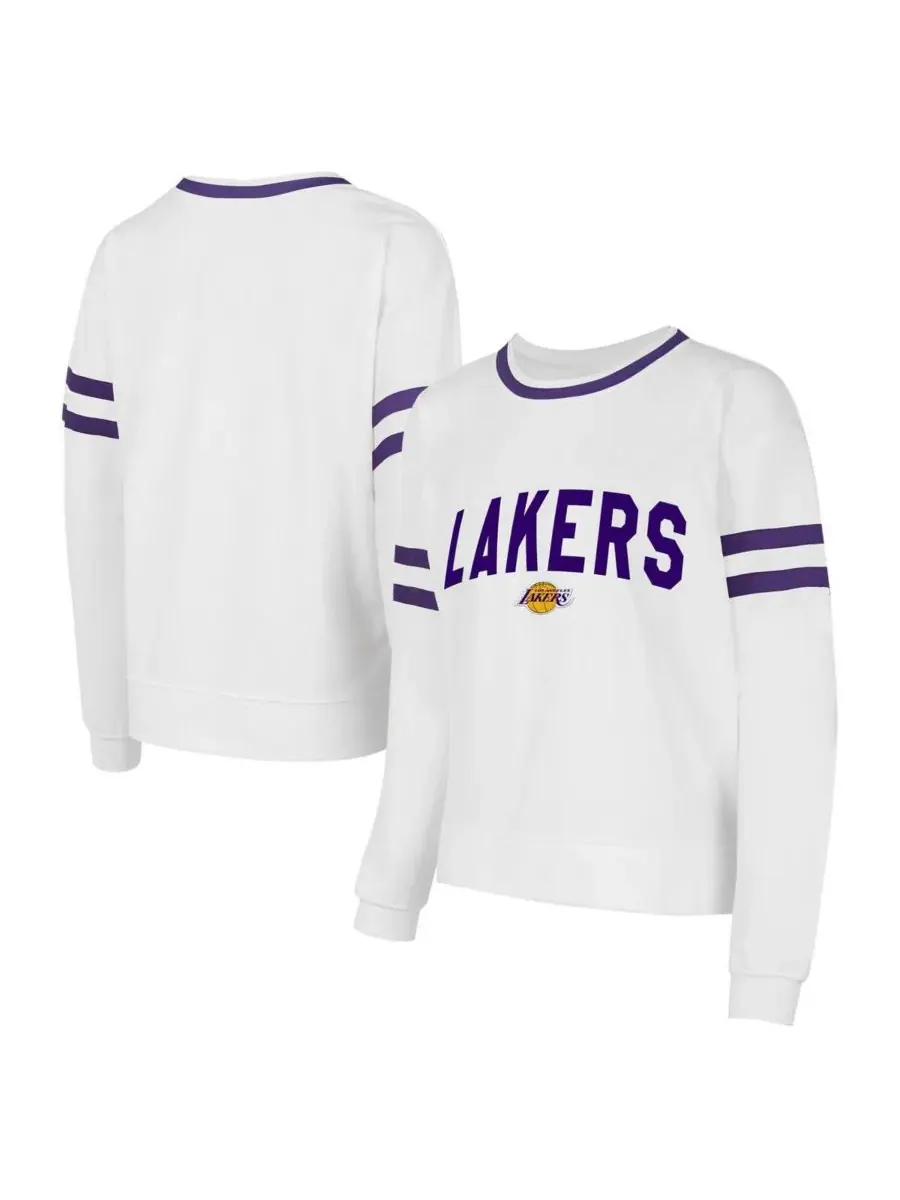Concepts Sport Женская белая толстовка Los Angeles Lakers Borough — изображение 1 из 3, белый