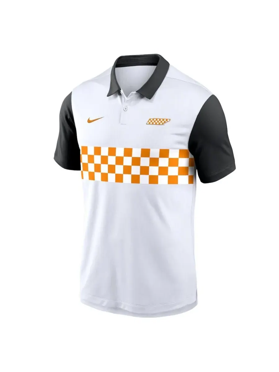 Nike Мужская белая/черная поло-рубашка Tennessee Volunteers Athletic Prep Alt Logo Vapor Performance — изображение 3 из 3
