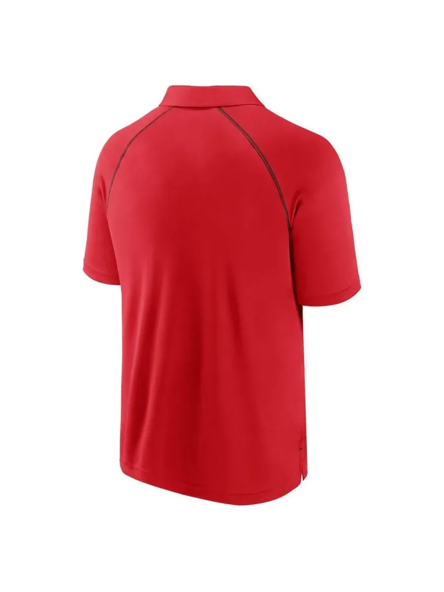 Fanatics Мужская красная рубашка-поло Cincinnati Reds Strong Alone с рукавами реглан — изображение 3 из 3, красный
