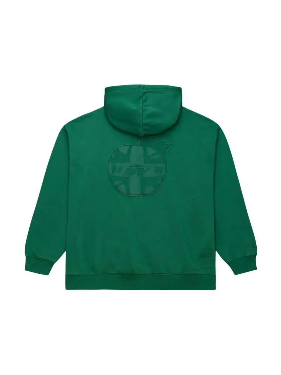 Mitchell & Ness Мужская зеленая флисовая толстовка New York Jets из коллекции London Downtown — изображение 2 из 4, зеленый