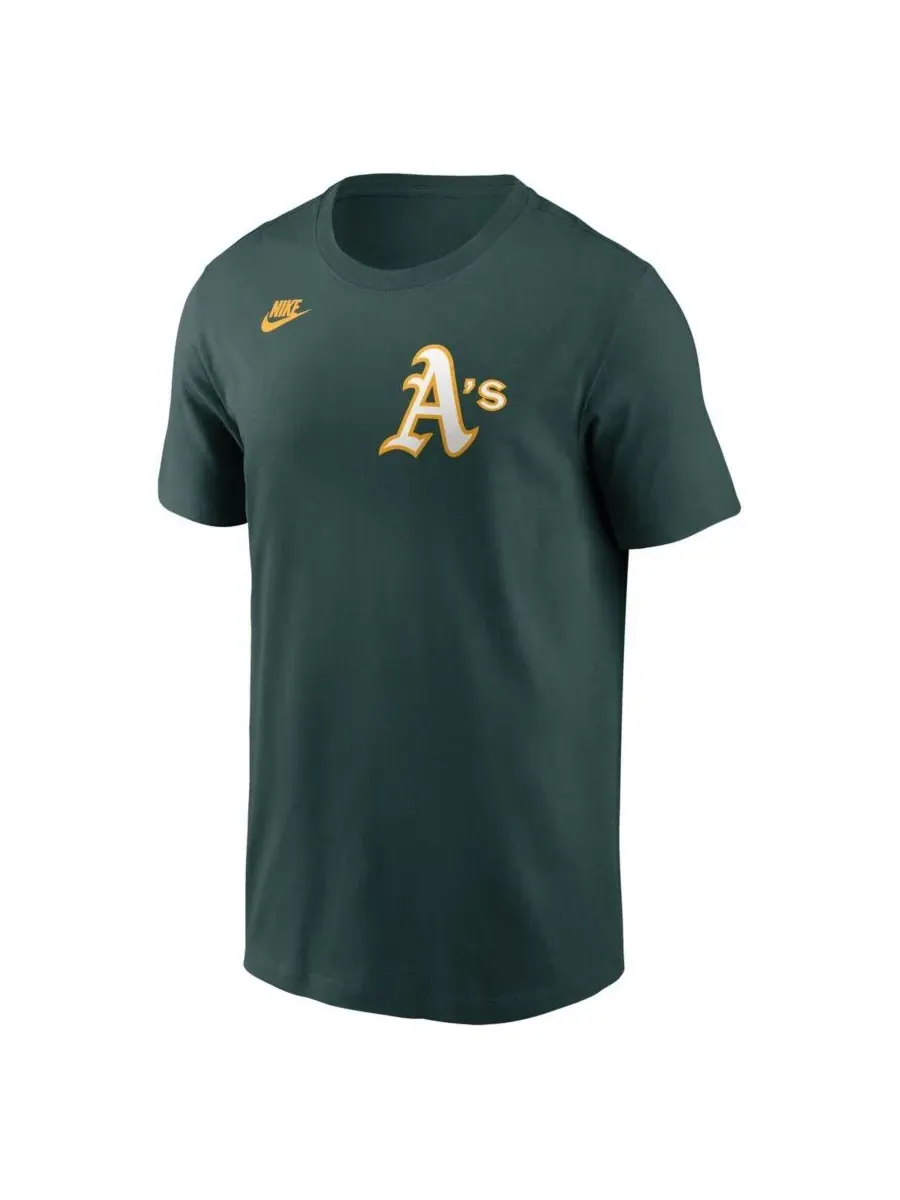 Nike Мужская футболка Reggie Jackson Green Athletics Fuse с именем и номером — изображение 3 из 3, зеленый