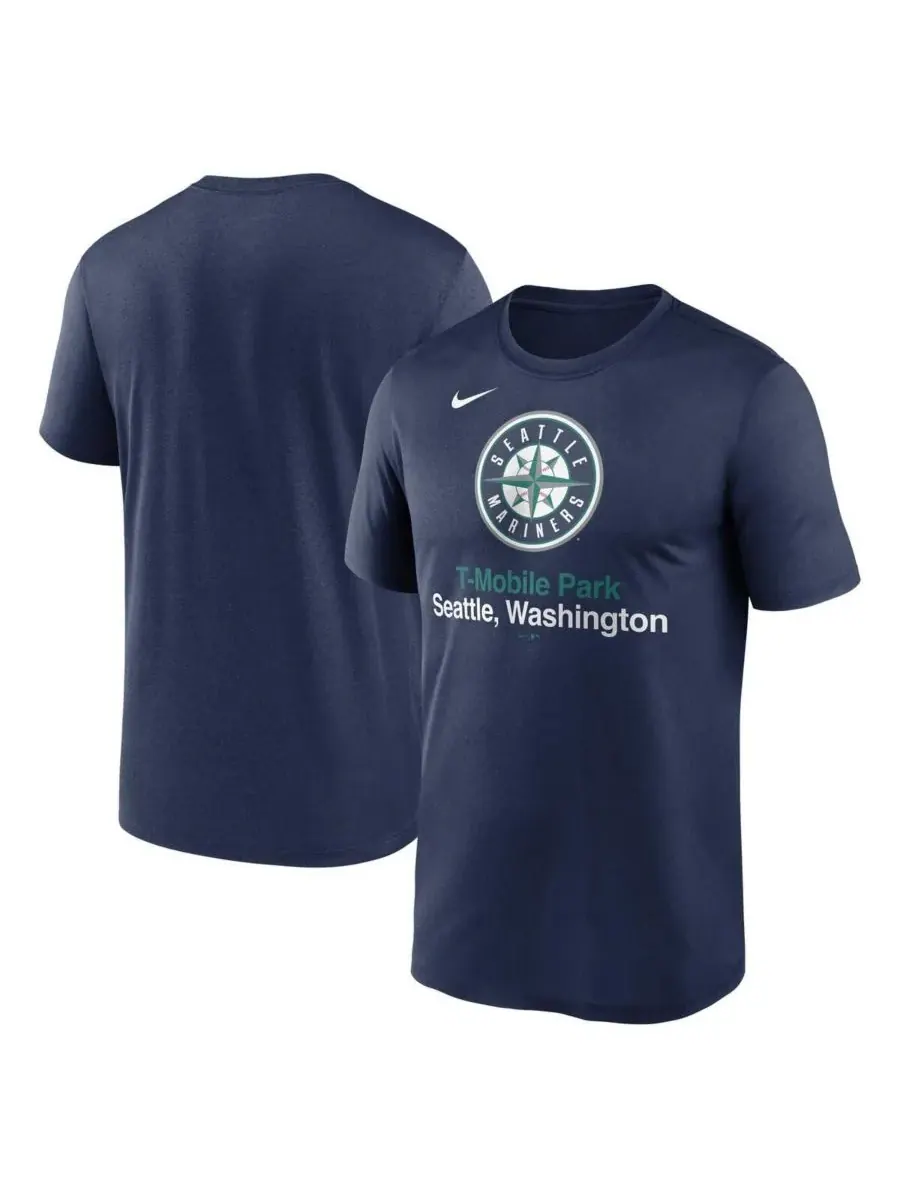 Nike Мужская темно-синяя футболка Seattle Mariners Stadium Legend Performance — изображение 1 из 3, темно-синий