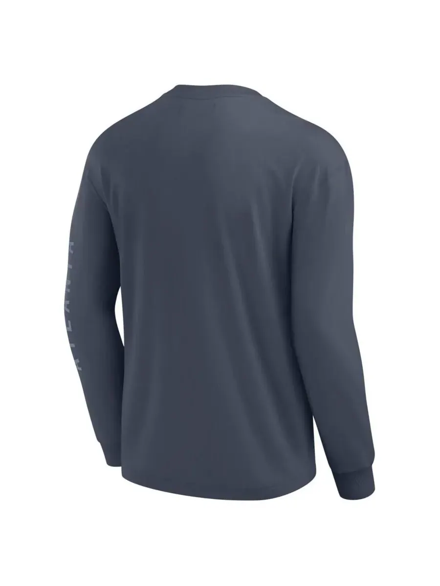 Fanatics Мужская синяя футболка с длинным рукавом Atlanta Braves Elements Future Ground Tonal Info — изображение 3 из 3