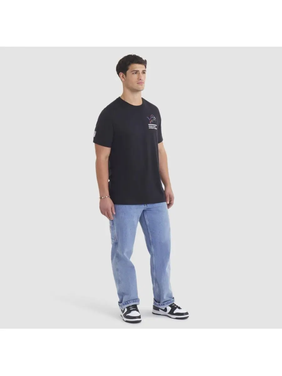 Nike Мужская черная футболка Detroit Lions 2025 NFL Crucial Catch Tri-Blend Dri-FIT — изображение 3 из 5, черный