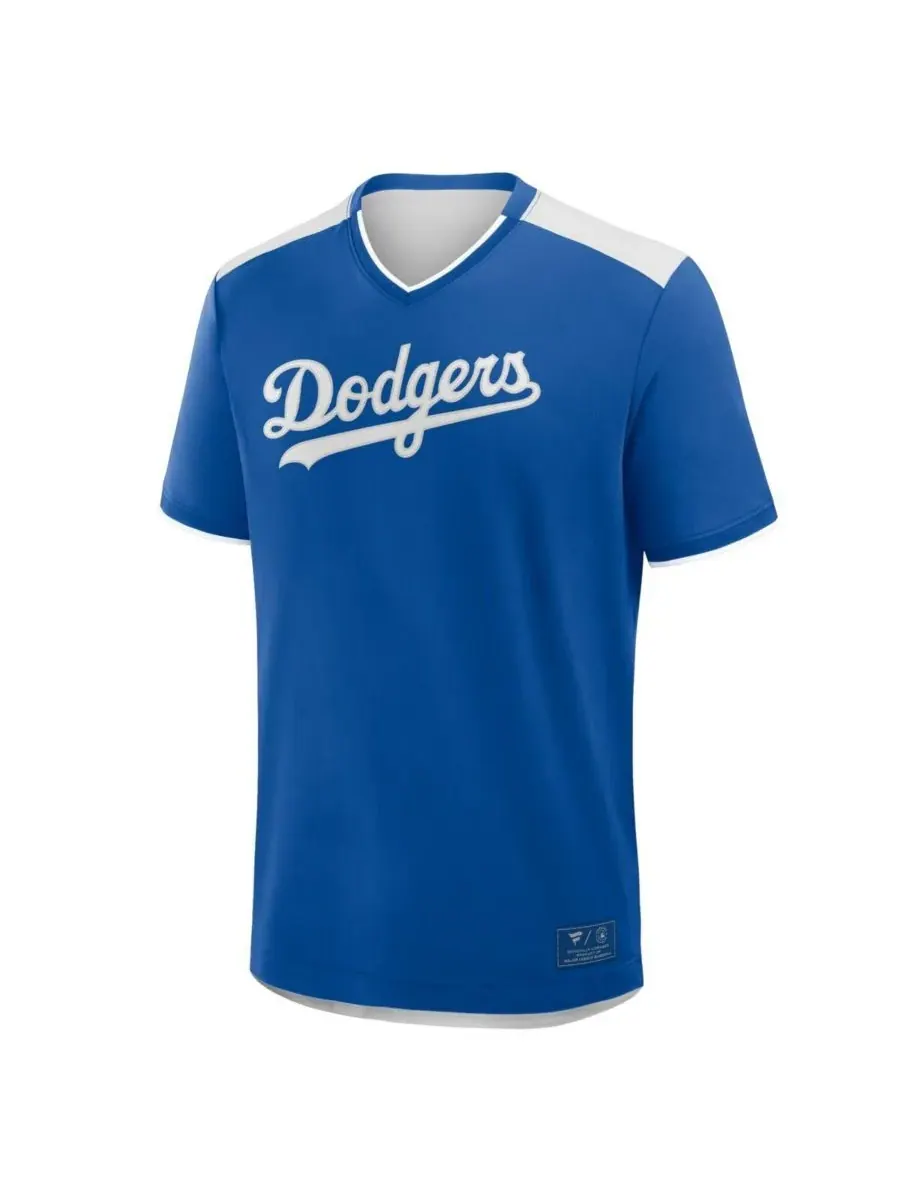 Мужская футболка с V-образным вырезом "Royal Los Angeles Dodgers Walk Off" Fanatics — изображение 3 из 3, королевский
